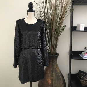 Rachel Zoe Sequin Selita Backless Dress